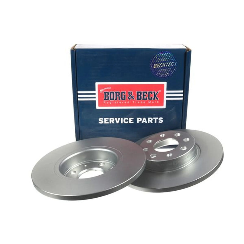 Borg & Beck 2 x Solid Front Brake Discs BBD4715