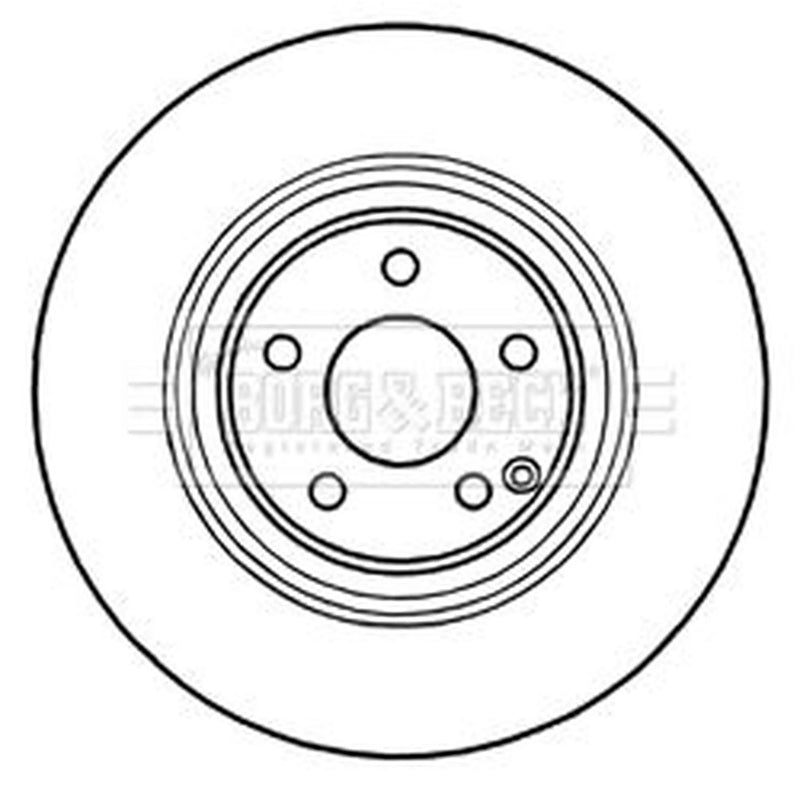 Borg & Beck 2 x / Front Brake Discs BBD5737S