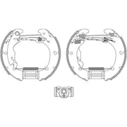 Mintex Brake Shoe Set Axle Kit MSP166