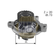 NAPA Engine Cooling Water Pump NWP1077