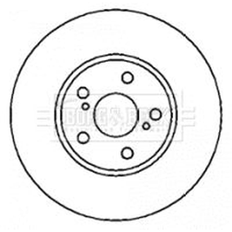 Borg & Beck 2 x Vented Front Brake Discs BBD4329