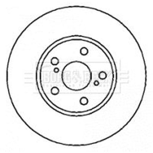Borg & Beck 2 x Vented Front Brake Discs BBD4329