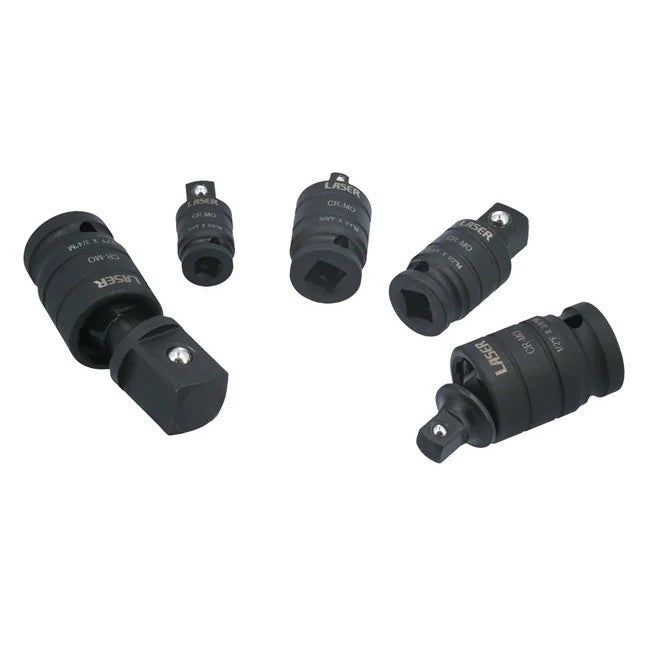 Laser Tools Impact Universal Joint Step Up/Down Adaptor Set 5pc - PL