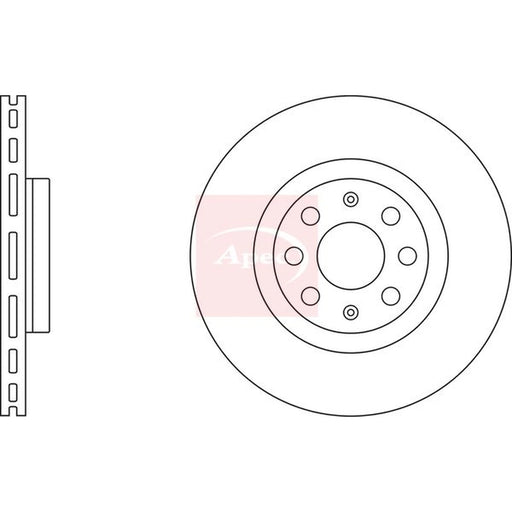 Apec 2 x Vented Front Brake Discs DSK2399
