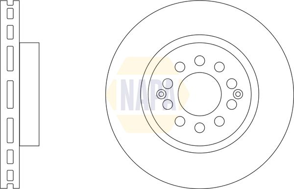 NAPA 2 x Brake Discs fits MG