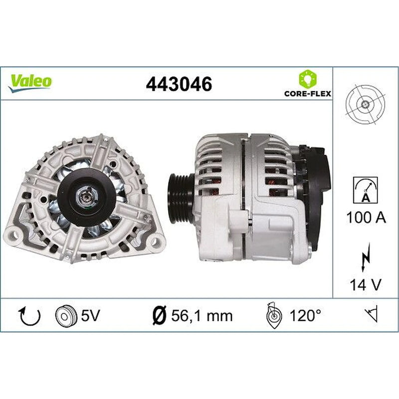 Valeo Car Alternator 12V 443046
