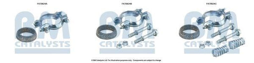 BM Catalysts FK70624A Exhaust Pipe Mounting Fitting Kit Fits Toyota Corolla BM - Town Parts