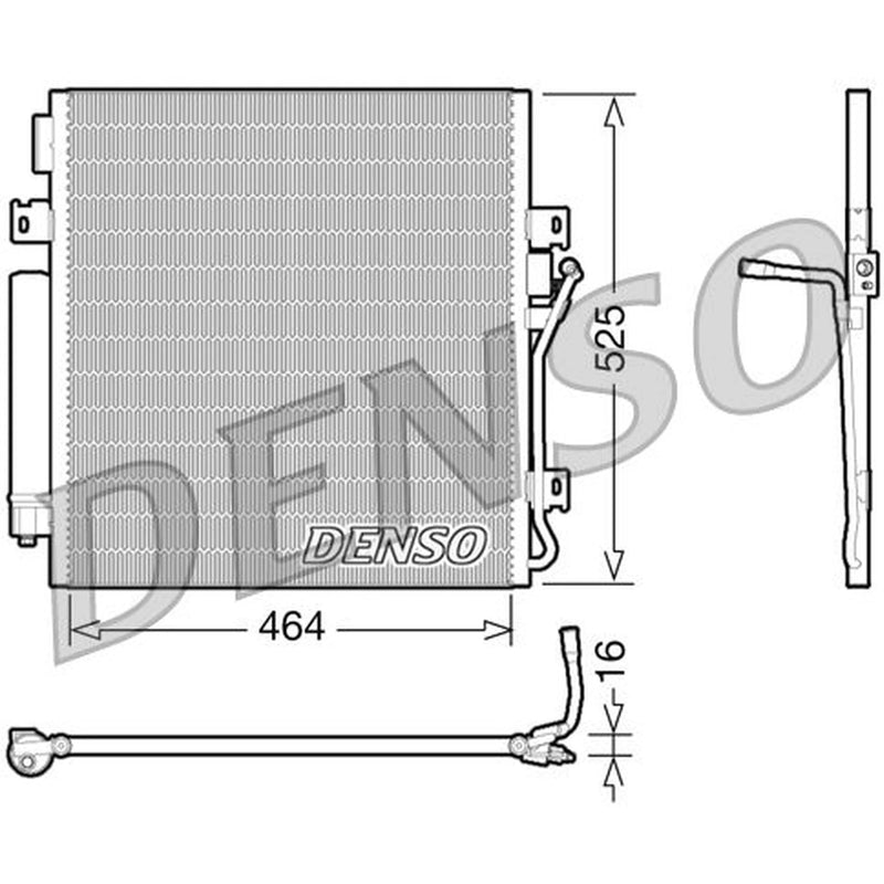 Denso Air Conditioning Condenser DCN06011