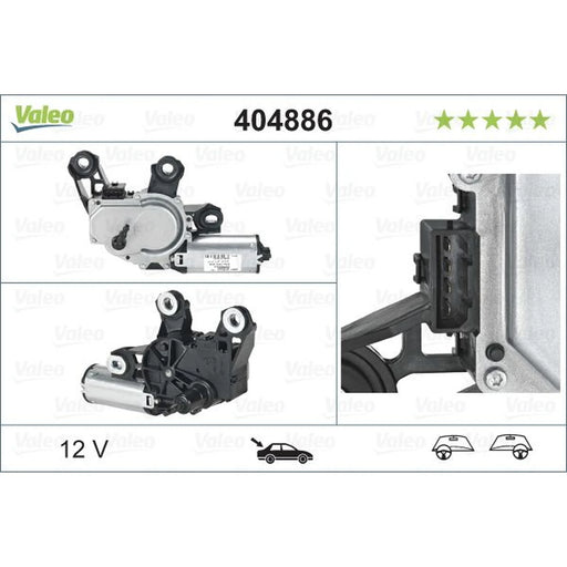 Valeo Front/Rear Wiper Motor Rear 404886