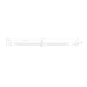 Juratek Brake Hydraulic Hose Line Front Left JBH1608L
