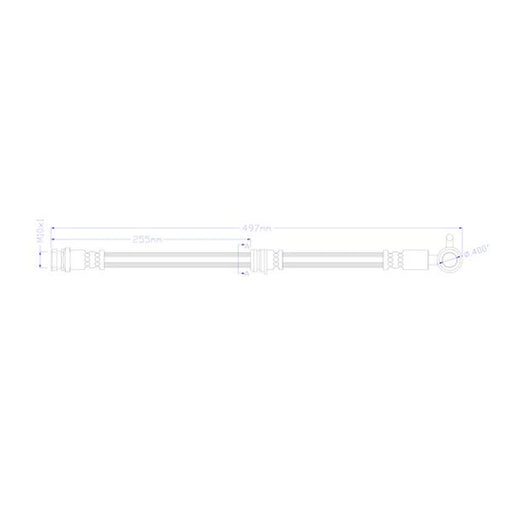 Juratek Brake Hydraulic Hose Line Front Left JBH1608L