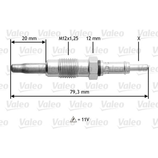 Valeo Diesel Engine Glow Plug 345137
