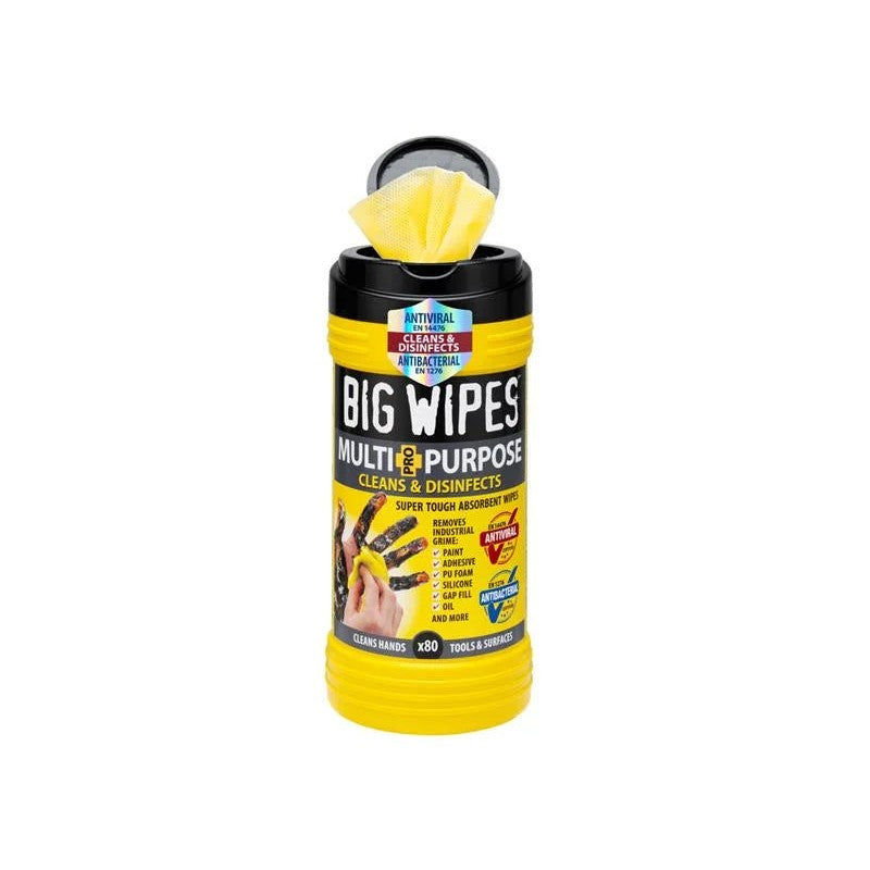 Big Wipes Multi-Purpose Pro+ Antiviral Wipes (Tub 80) - 2410 0000
