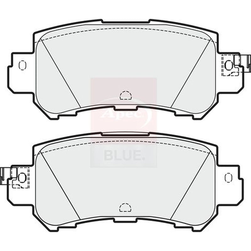 Apec Rear Brake Pad Set PD3727