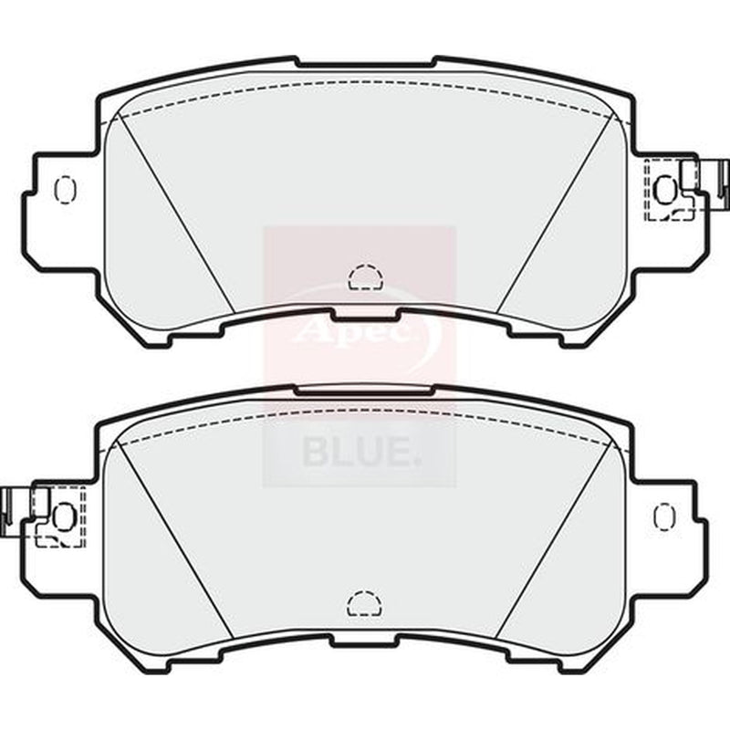 Apec Rear Brake Pad Set PD3727