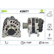 Valeo Car Alternator 12V 439677