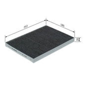 Bosch Cabin Air Filter (Pollen Filter) Interior 1 987 435 621