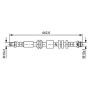 Bosch Brake Hydraulic Hose Line Front 1 987 481 732