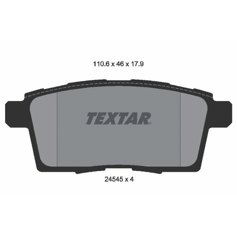 Textar Rear Brake Pad Set 2454501