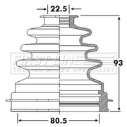 First Line Drive Shaft Bellow Kit Front Left FCB6260