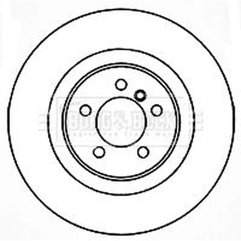 Borg & Beck 2 x Front Brake Discs BBD5830S
