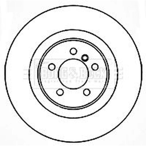 Borg & Beck 2 x Front Brake Discs BBD5830S