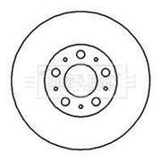 Borg & Beck 2 x Vented Front Brake Discs BBD4179