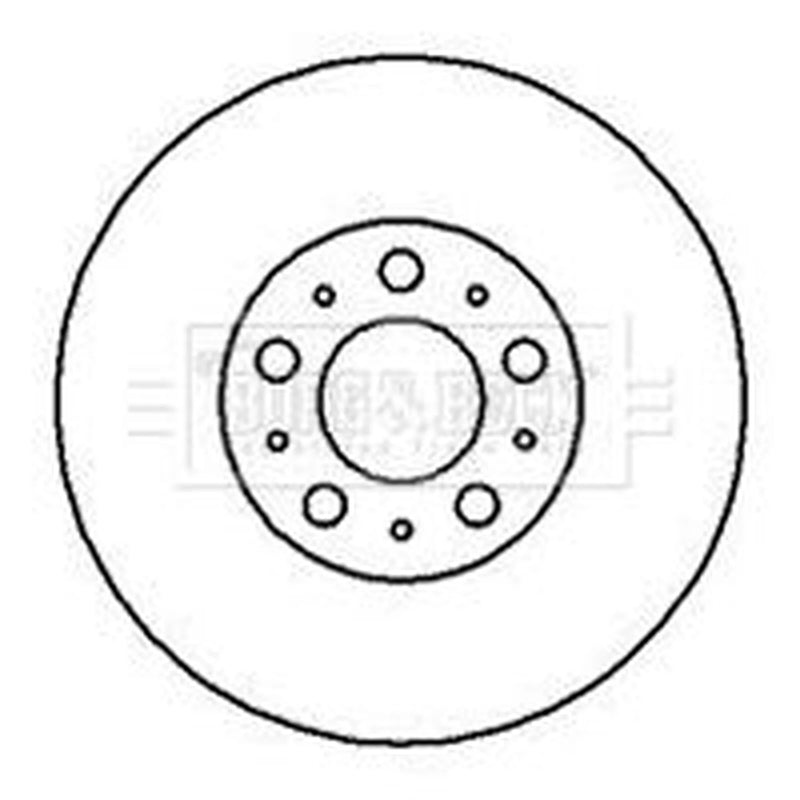 Borg & Beck 2 x Vented Front Brake Discs BBD4179