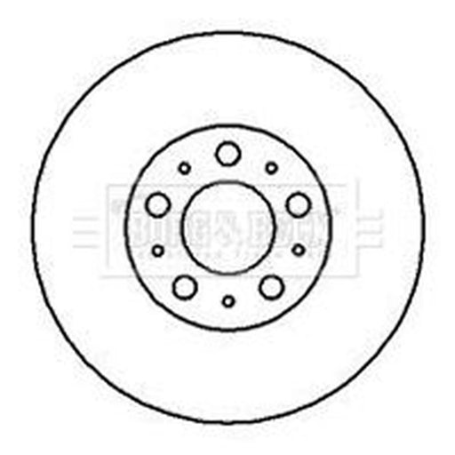 Borg & Beck 2 x Vented Front Brake Discs BBD4179