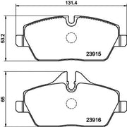 DON Front Brake Pad Set PCP1028