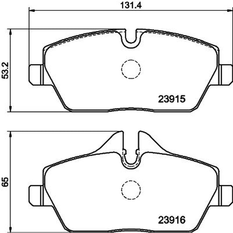 DON Front Brake Pad Set PCP1028