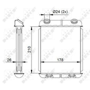 NRF Heater Matrix Core Heat Exchanger 53669