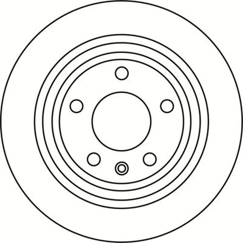 Abtex 2 x Solid Rear Brake Discs BD1551S