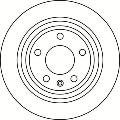 Abtex 2 x Solid Rear Brake Discs BD1551S