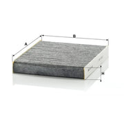 MANN-FILTER Cabin Air Filter (Pollen Filter) behind the CUK 2145