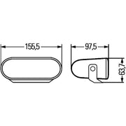 Hella Front Left Fog Light H7 1NA 008 284-001