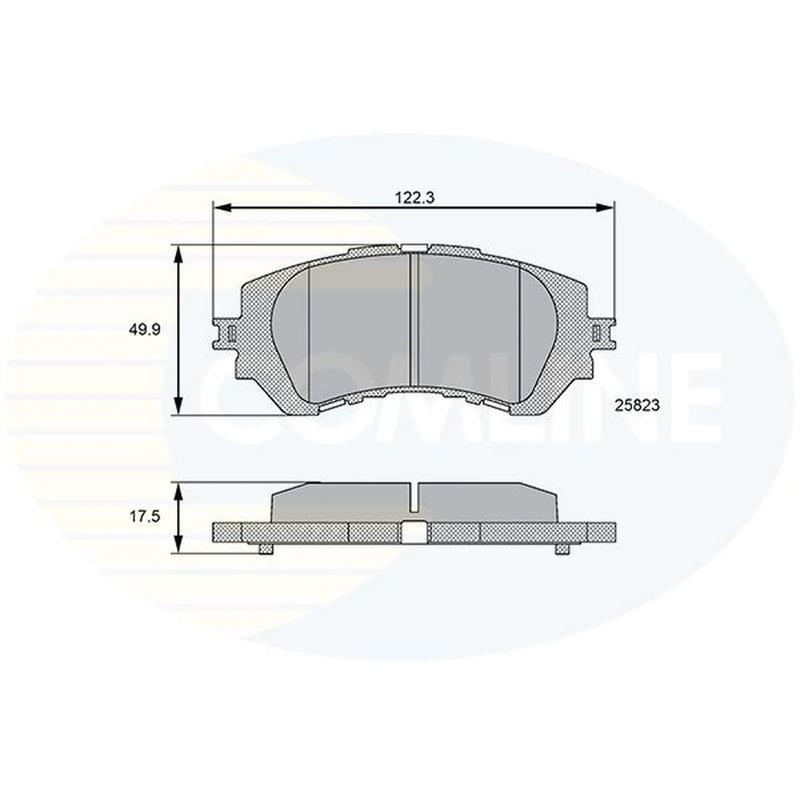 Comline 4 x Front Brake Pad Set CBP06112