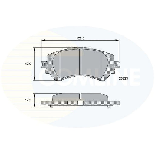 Comline 4 x Front Brake Pad Set CBP06112