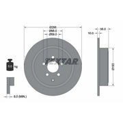 Textar 2 x Solid Rear Brake Discs 92074100