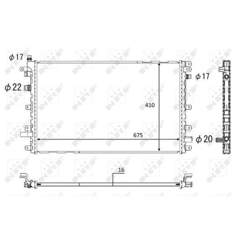 NRF Electric Motor Radiator (Traction Battery) 58569