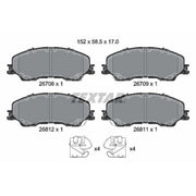 Textar Brake Pad Set 2670801