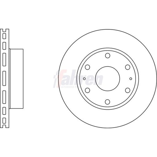 Fahren 2 x Front Brake Discs FBD6636