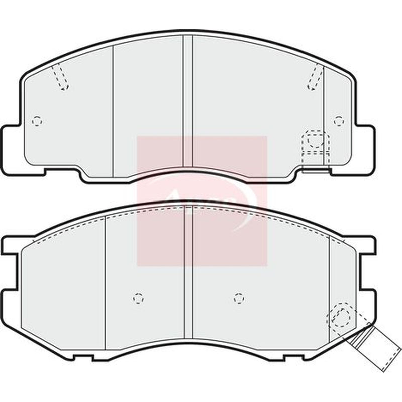Apec Front Brake Pad Set PAD1004