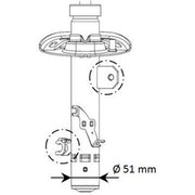 KYB Shock Absorber Damper Strut Front Left 339795