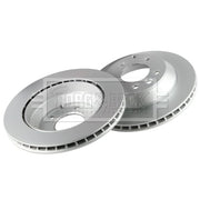 Borg & Beck 2 x Vented Rear Brake Discs BBD5131