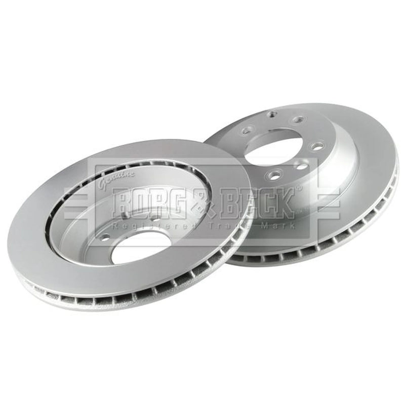 Borg & Beck 2 x Vented Rear Brake Discs BBD5131