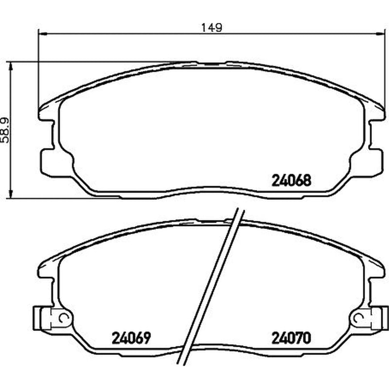 DON Front Brake Pad Set PCP1952