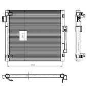 NRF Air Conditioning Condenser Left 350447