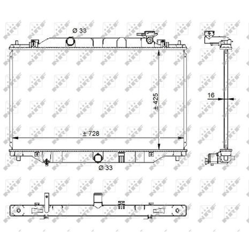 NRF Engine Radiator 59206
