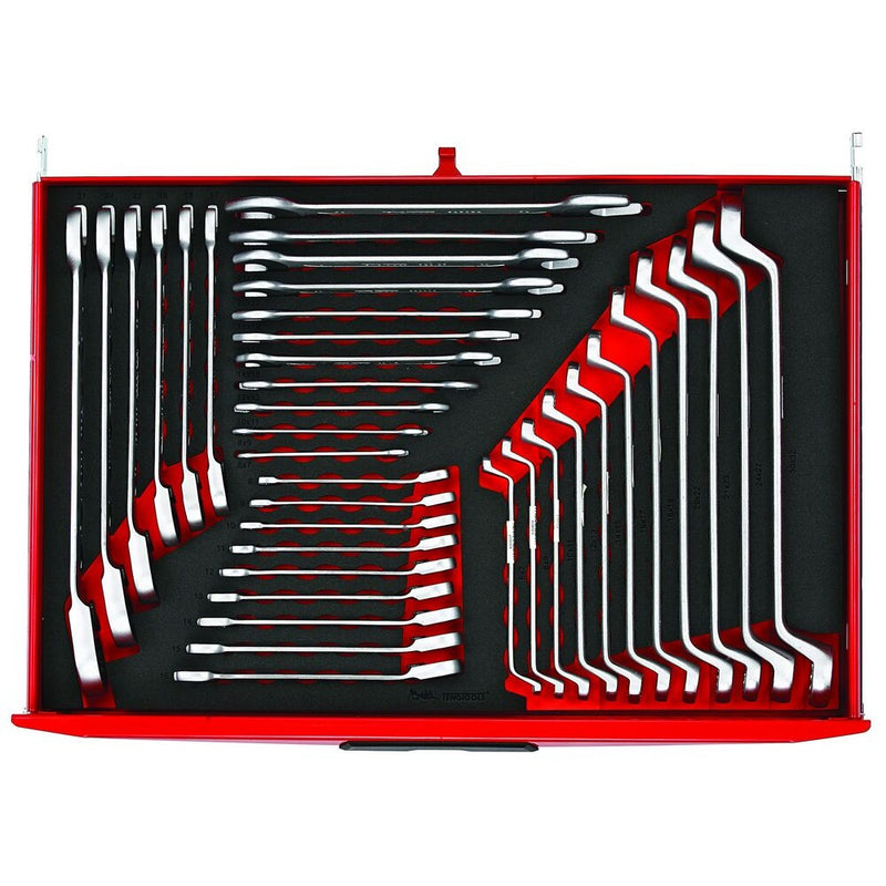 Teng Tools Spanner Set FOAM4X4 37 Pieces CrV Metric